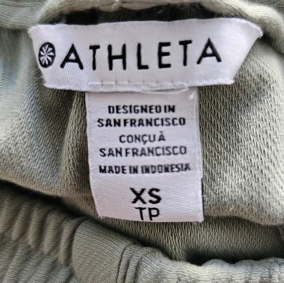 ATHLETA Women's Farallon Draw String Sage Green Athletic Pants, Sweatpants - Picture 7 of 7